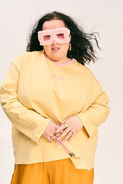 Лонгслів Bestie банановий 2310X3L фото